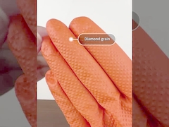 Μικρό πορτοκαλί 8 Mil κιβώτιο πιασιμάτων 100pcs/διαμαντιών μίας χρήσης γαντιών νιτριλίων