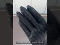 Αντιολισθητικά μίας χρήσης γάντια διαγωνισμών λατέξ επεξεργασίας τροφίμων γαντιών λατέξ